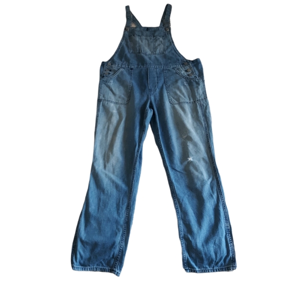 Madewell Distressed Jean Overalls - Picture 5 of 17